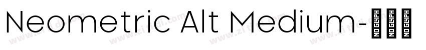 Neometric Alt Medium字体转换